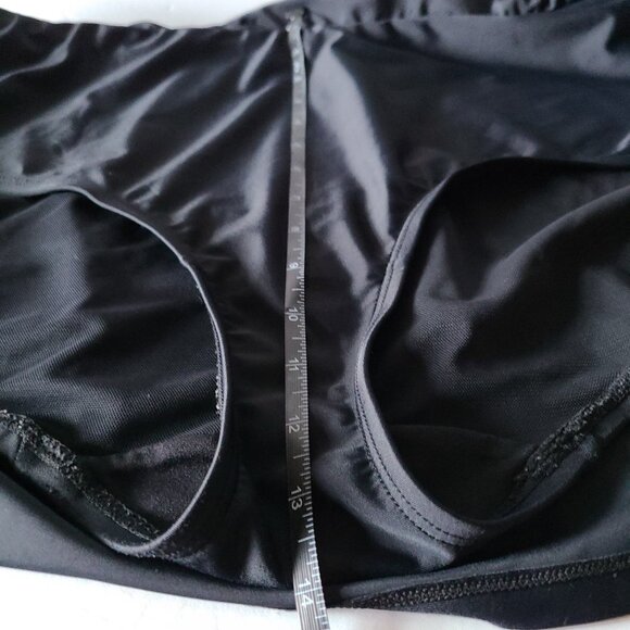 SWIM BY CACIQUE SWIM SKIRT--PLUS SIZE 22 -BLACK- BUILT IN BIKINI BOTTOM - Picture 8 of 12